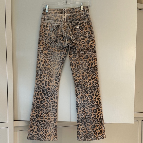 REVICE Animal Print Flare Jeans - Picture 3 of 5